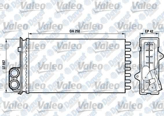 VALEO 883976 Kalorifer Radyatoru Peugeot P405 P406 1.4 1.6 87->  ####